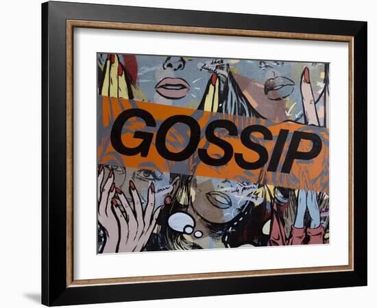 Gossiping-Dan Monteavaro-Framed Giclee Print