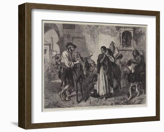 Gossips at a Well-John Phillip-Framed Giclee Print