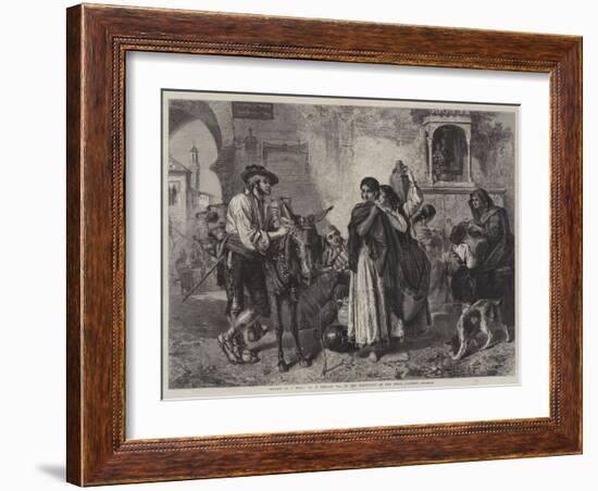 Gossips at a Well-John Phillip-Framed Giclee Print