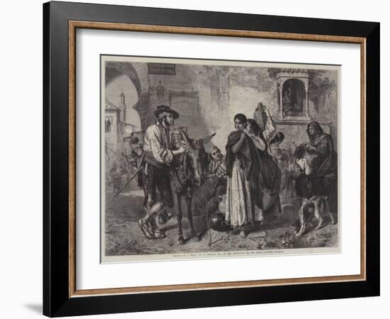 Gossips at a Well-John Phillip-Framed Giclee Print