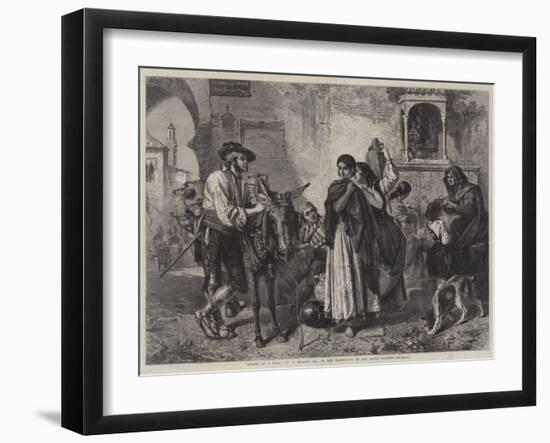 Gossips at a Well-John Phillip-Framed Giclee Print