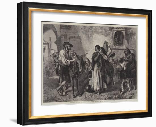 Gossips at a Well-John Phillip-Framed Giclee Print