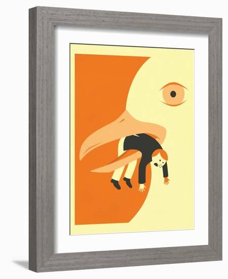 Got Him-Jazzberry Blue-Framed Art Print