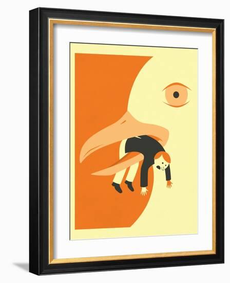 Got Him-Jazzberry Blue-Framed Art Print