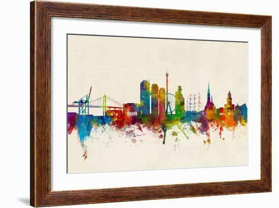 Gothenburg Sweden Skyline-Michael Tompsett-Framed Art Print