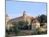 Gothic 15th Century Castle Dominates Bratislava at Dusk, Bratislava, Slovakia-Richard Nebesky-Mounted Photographic Print