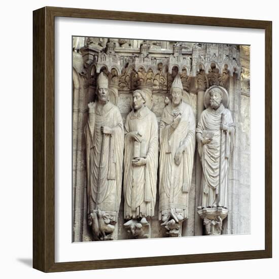 Gothic Art : St. Martin, St. Jerome, St. Gregory I and St. Avitu-null-Framed Photographic Print