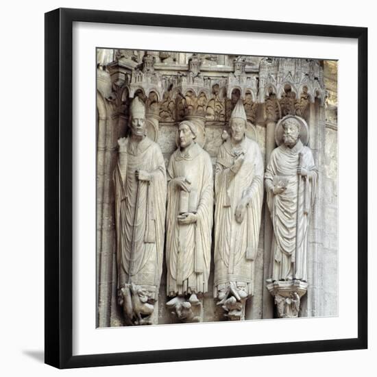 Gothic Art : St. Martin, St. Jerome, St. Gregory I and St. Avitu-null-Framed Photographic Print