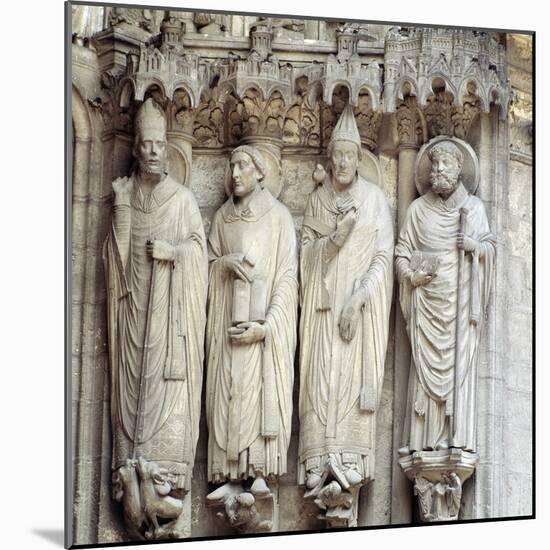Gothic Art : St. Martin, St. Jerome, St. Gregory I and St. Avitu-null-Mounted Photographic Print