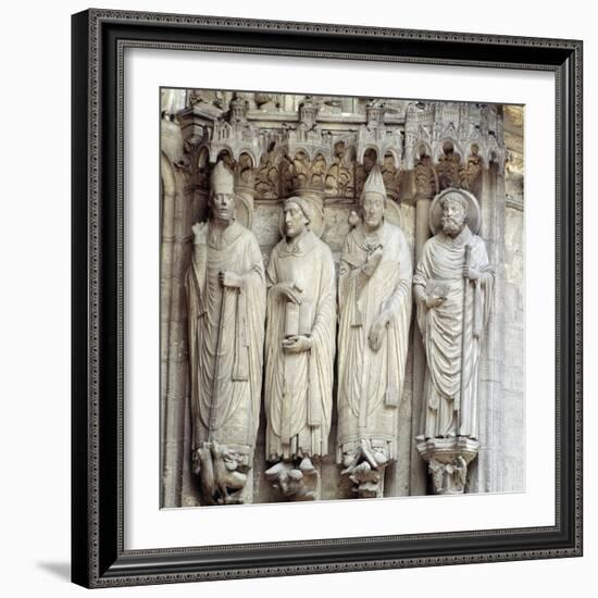 Gothic Art : St. Martin, St. Jerome, St. Gregory I and St. Avitu-null-Framed Photographic Print