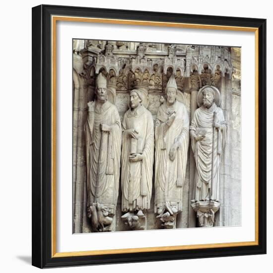 Gothic Art : St. Martin, St. Jerome, St. Gregory I and St. Avitu-null-Framed Photographic Print