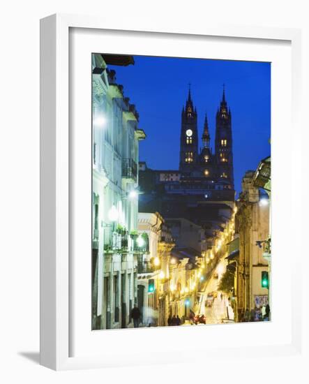 Gothic Basilica Del Voto Nacional, Old Town, UNESCO World Heritage Site, Quito, Ecuador-Christian Kober-Framed Photographic Print