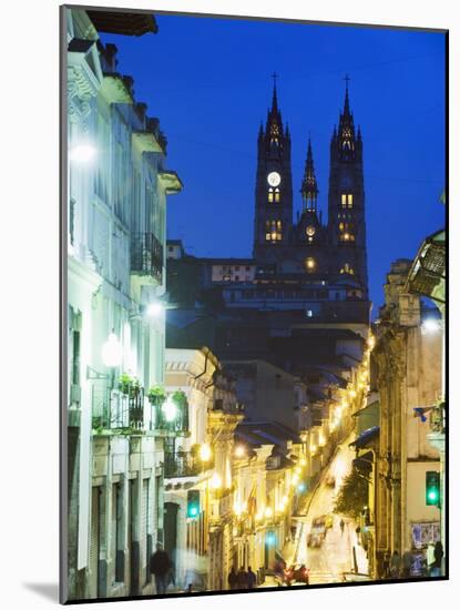 Gothic Basilica Del Voto Nacional, Old Town, UNESCO World Heritage Site, Quito, Ecuador-Christian Kober-Mounted Photographic Print