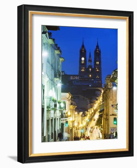 Gothic Basilica Del Voto Nacional, Old Town, UNESCO World Heritage Site, Quito, Ecuador-Christian Kober-Framed Photographic Print