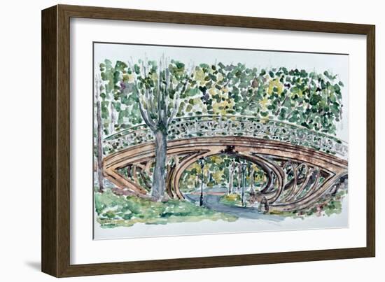 Gothic Bridge, Central Park-Anthony Butera-Framed Giclee Print