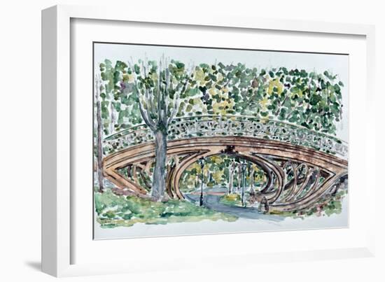 Gothic Bridge, Central Park-Anthony Butera-Framed Giclee Print