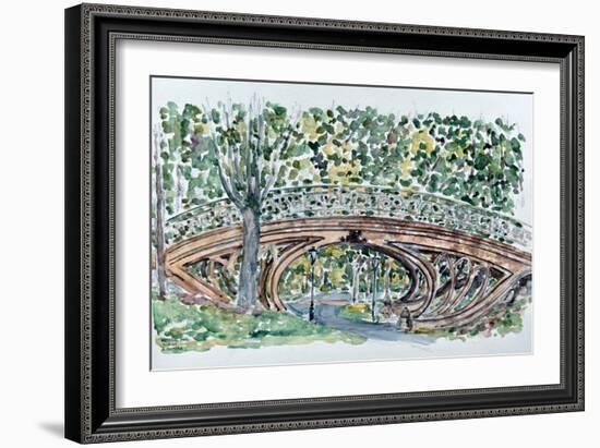 Gothic Bridge, Central Park-Anthony Butera-Framed Giclee Print