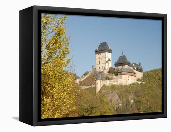 Gothic Castle of Karlstejn (1348), Central Bohemia, Czech Republic-Richard Nebesky-Framed Premier Image Canvas