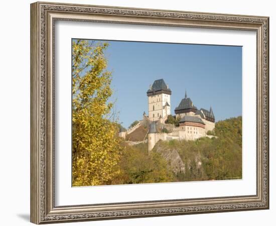 Gothic Castle of Karlstejn (1348), Central Bohemia, Czech Republic-Richard Nebesky-Framed Photographic Print