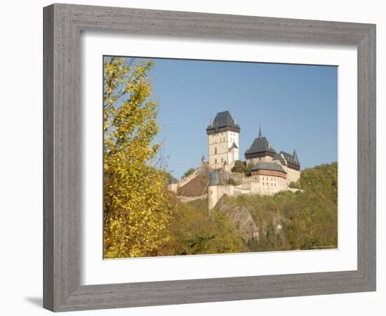 Gothic Castle of Karlstejn (1348), Central Bohemia, Czech Republic-Richard Nebesky-Framed Photographic Print