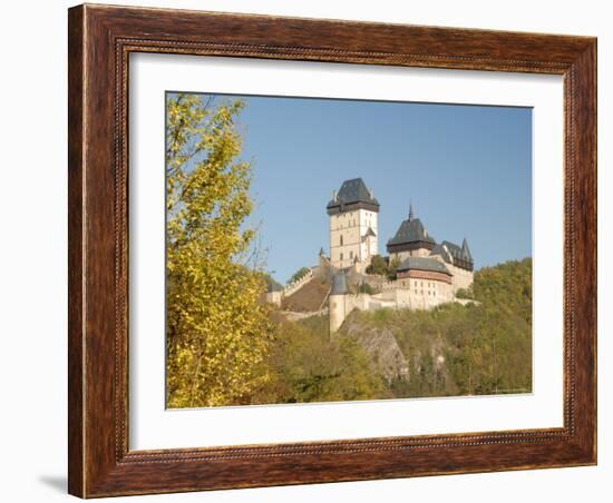 Gothic Castle of Karlstejn (1348), Central Bohemia, Czech Republic-Richard Nebesky-Framed Photographic Print