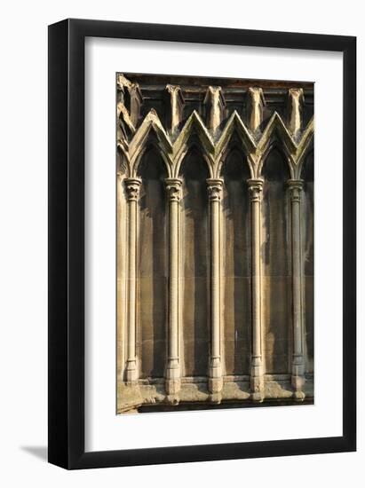 Gothic Cathedral Detail Paris-null-Framed Art Print