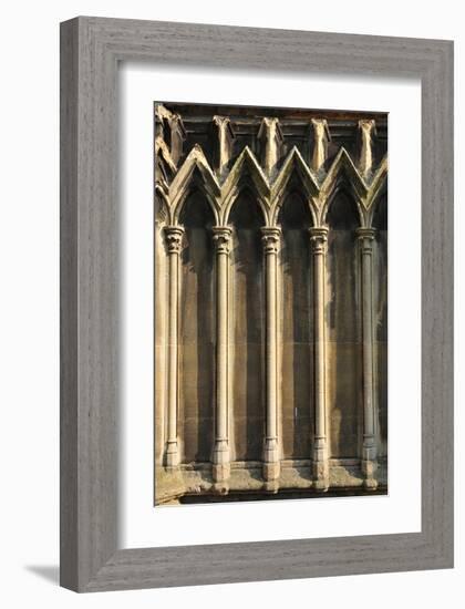 Gothic Cathedral Detail Paris-null-Framed Art Print