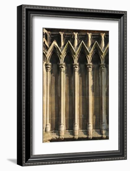 Gothic Cathedral Detail Paris-null-Framed Art Print