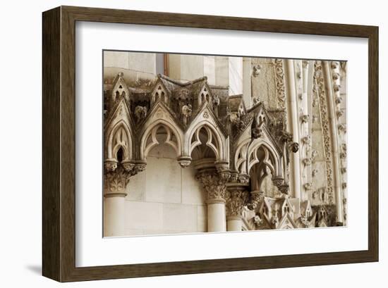 Gothic Cathedral Stone Detail-null-Framed Art Print