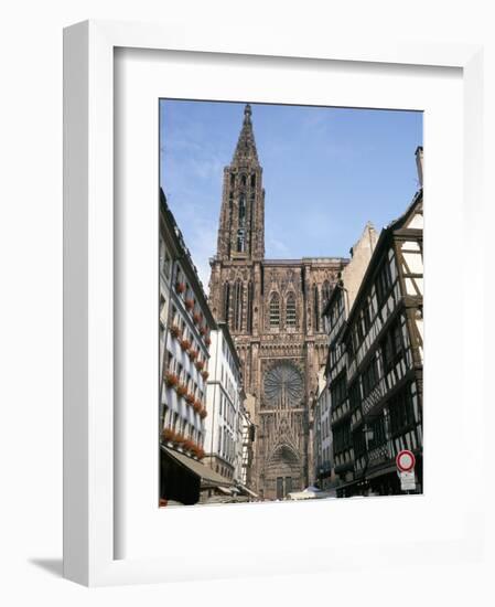 Gothic Christian Cathedral Dating from the 12th to 15th Centuries, Strasbourg, Alsace, France-Geoff Renner-Framed Photographic Print