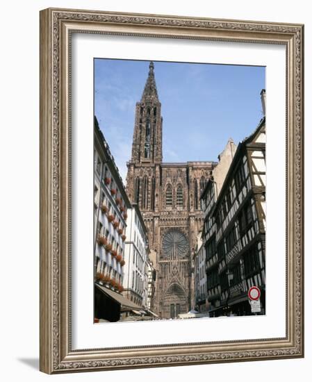 Gothic Christian Cathedral Dating from the 12th to 15th Centuries, Strasbourg, Alsace, France-Geoff Renner-Framed Photographic Print