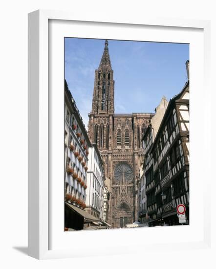 Gothic Christian Cathedral Dating from the 12th to 15th Centuries, Strasbourg, Alsace, France-Geoff Renner-Framed Photographic Print