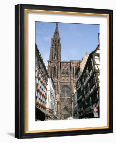 Gothic Christian Cathedral Dating from the 12th to 15th Centuries, Strasbourg, Alsace, France-Geoff Renner-Framed Photographic Print