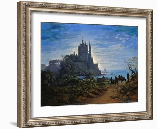 Gothic Church on a Cliff by the Sea by Karl Friedrich Schinkel-null-Framed Giclee Print