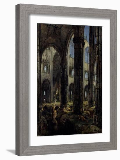 Gothic Church Ruins, 1826-Carl Blechen-Framed Giclee Print