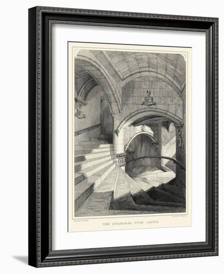 Gothic Detail IV-R.w. Billings-Framed Art Print