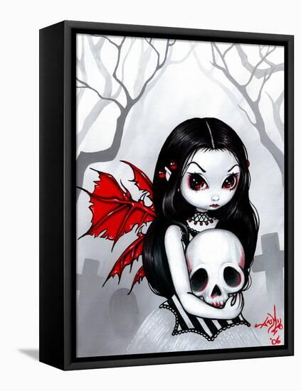 Gothic Fairy:  A Walk Through the Cemetery-Jasmine Becket-Griffith-Framed Stretched Canvas