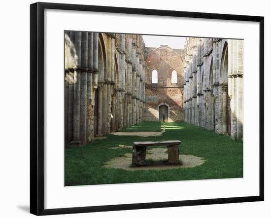 Gothic Interior of the Abbey of San Galgano-null-Framed Giclee Print