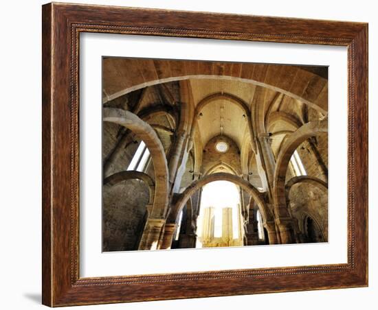 Gothic Interior of the Santa Clara a Velha Monastery. Coimbra, Portugal-Mauricio Abreu-Framed Photographic Print