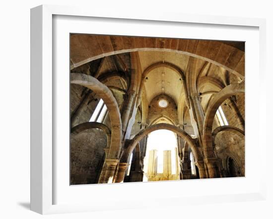 Gothic Interior of the Santa Clara a Velha Monastery. Coimbra, Portugal-Mauricio Abreu-Framed Photographic Print