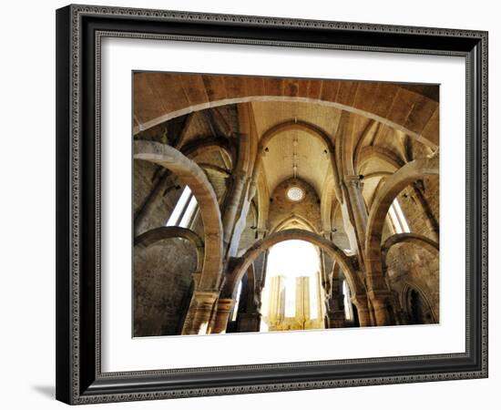 Gothic Interior of the Santa Clara a Velha Monastery. Coimbra, Portugal-Mauricio Abreu-Framed Photographic Print