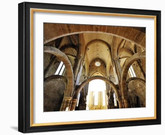 Gothic Interior of the Santa Clara a Velha Monastery. Coimbra, Portugal-Mauricio Abreu-Framed Photographic Print