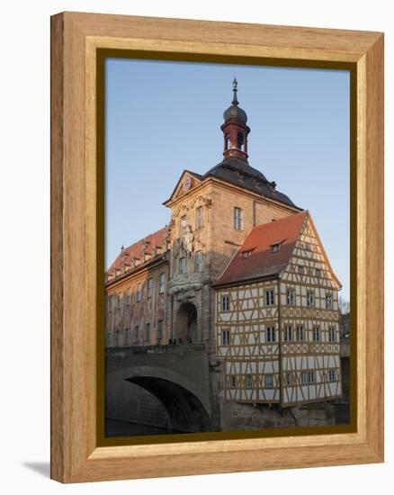 Gothic Old Town Hall (Altes Rathaus) With Renaissance and Baroque Sections of Facade, Bavaria-Richard Nebesky-Framed Premier Image Canvas