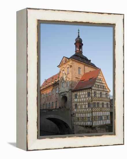 Gothic Old Town Hall (Altes Rathaus) With Renaissance and Baroque Sections of Facade, Bavaria-Richard Nebesky-Framed Premier Image Canvas