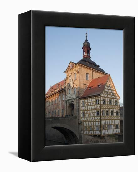 Gothic Old Town Hall (Altes Rathaus) With Renaissance and Baroque Sections of Facade, Bavaria-Richard Nebesky-Framed Premier Image Canvas