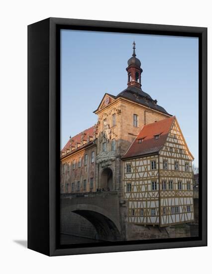 Gothic Old Town Hall (Altes Rathaus) With Renaissance and Baroque Sections of Facade, Bavaria-Richard Nebesky-Framed Premier Image Canvas