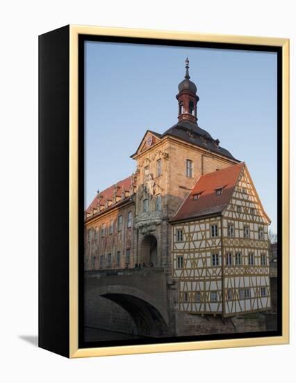 Gothic Old Town Hall (Altes Rathaus) With Renaissance and Baroque Sections of Facade, Bavaria-Richard Nebesky-Framed Premier Image Canvas