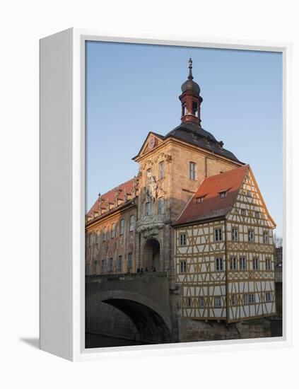 Gothic Old Town Hall (Altes Rathaus) With Renaissance and Baroque Sections of Facade, Bavaria-Richard Nebesky-Framed Premier Image Canvas