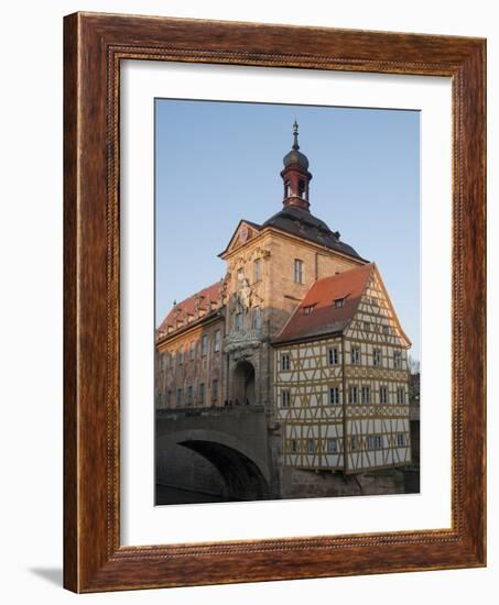 Gothic Old Town Hall (Altes Rathaus) With Renaissance and Baroque Sections of Facade, Bavaria-Richard Nebesky-Framed Photographic Print