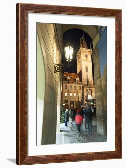 Gothic Old Town Hall at Twilight-Richard Nebesky-Framed Photographic Print